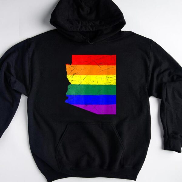 Starluxetee Arizona Silhouette LGBT Pride Flag T-Shirt