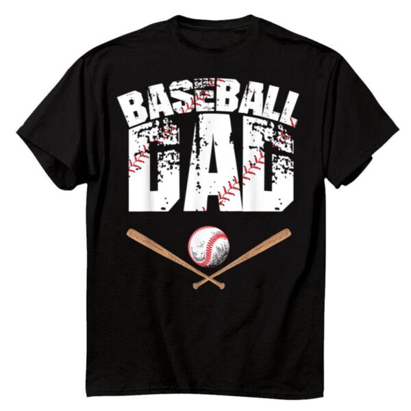 Starluxetee Baseball Dad Baseball Lover For Father T-Shirt