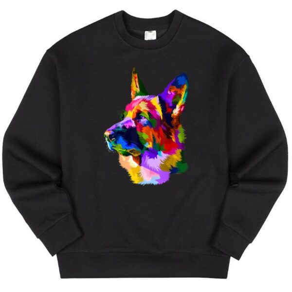 Starluxetee Colorful German Shepherd Police Sweater