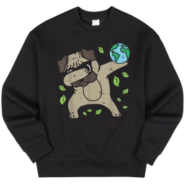 Starluxetee Earth Day Dabbing Pug Sweater