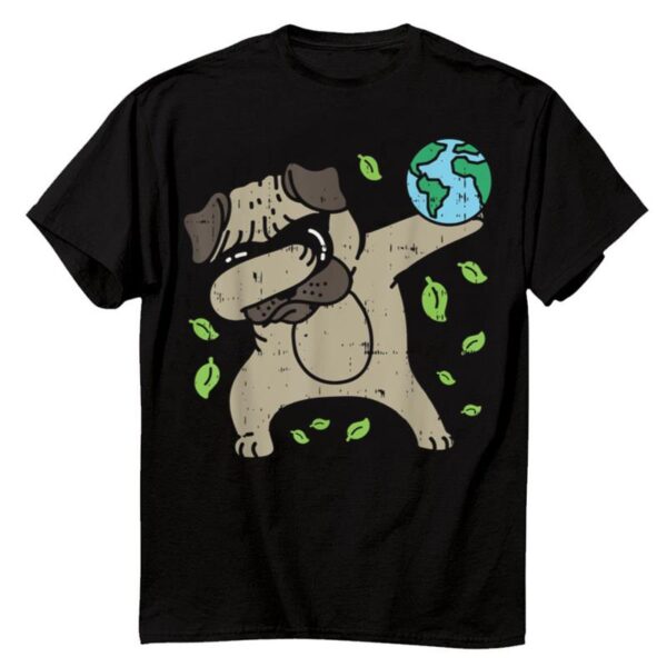 Starluxetee Earth Day Dabbing Pug T-Shirt