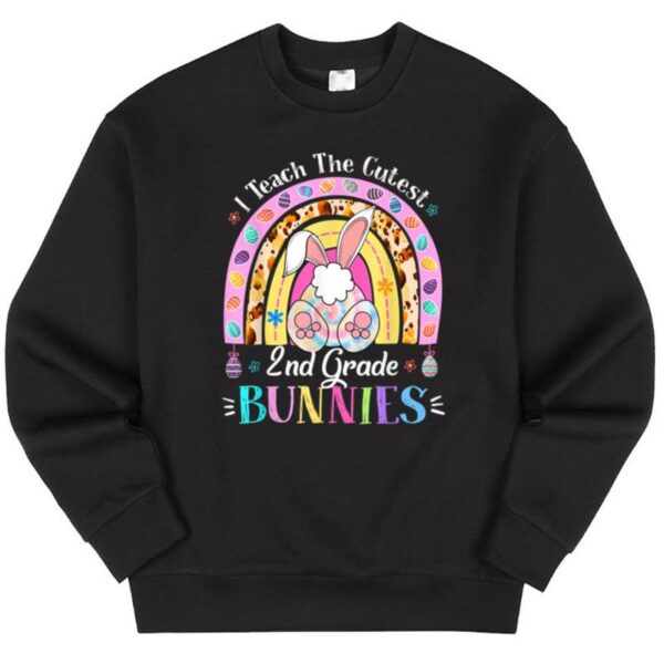 Starluxetee I Teach The Cutest 2nd Grade Bunnies Teacher Easter Day Sweater