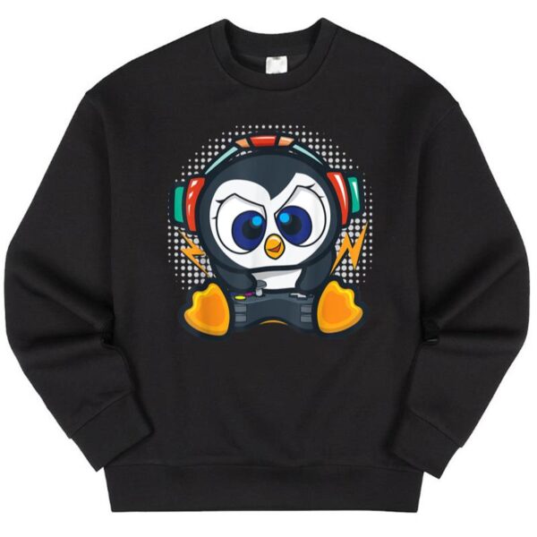 Starluxetee Penguin Gaming Gamer Sweater