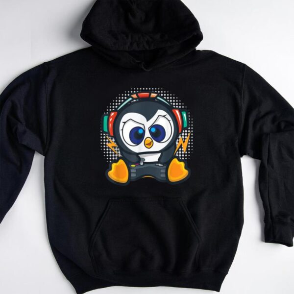Starluxetee Penguin Gaming Gamer T-Shirt