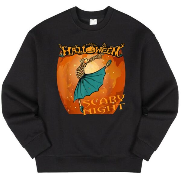 Starluxetee Scary Night Skeleton Ballet Sweater