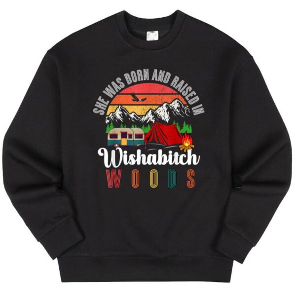 Starluxetee Vintage Camping Wishabitch Woods Sweater