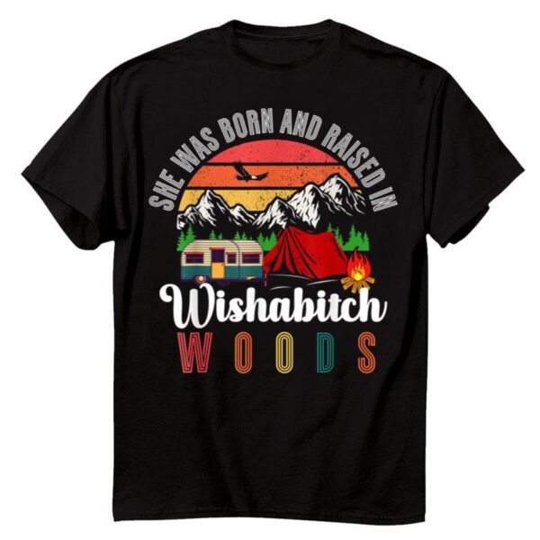Starluxetee Vintage Camping Wishabitch Woods T-Shirt